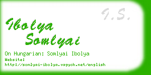 ibolya somlyai business card